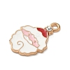 Christmas Themes Alloy Rhinestone Pendants LS-PALLOY-P313-02E-G-2