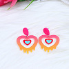 Acrylic Stud Earrings FS-WGE927B-08-1