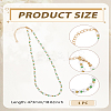 1Pc Glass Seed Beads & Glass Pearl Round Beaded Necklaces NJEW-LP0007-32-2