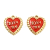 Eco-Friendly Alloy Enamel Pendants ENAM-M061-01G-1