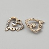 Alloy Crystal Rhinestone Pendants ALRI-WH0001-16G-2