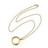 304 Stainless Steel Visible Flat Round Locket Pendant Pet Urn Ashes Necklaces LS-NJEW-S455-08G-4