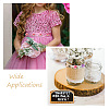  Jewelry 10 Style Polyester Imitation Flower Ornamenrt Accessories DIY-PJ0001-33-8