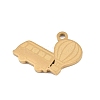 304 Stainless Steel Pendants SA-CBAE30B-03D-G-2