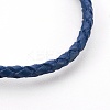 Braided Leather Cord Bracelet Making MAK-L018-04A-2