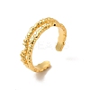 Brass Open Cuff Ring for Women RJEW-A015-03G-3