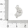 Brass Clear Cubic Zirconia Connector Charms KK-Z094-03P-01-3