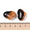 Natural Druzy Agate(Dyed & Heated) Heart Palm Stone G-Q021-01C-3
