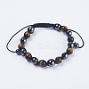 Adjustable Nylon Cord Braided Bead Bracelets BJEW-F308-51B-1