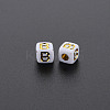 Opaque White Acrylic Beads MACR-Q242-010B-2