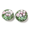 Handmade Bumpy Lampwork Beads Strands LAMP-K027-06I-5