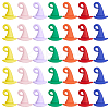 28Pcs 7 Colors Spray Painted Alloy Pendants FIND-SC0012-88-1