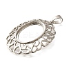 Brass Pendant Cabochon Settings KK-M313-21P-2