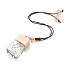 Empty Glass Perfume Bottle Pendants HJEW-C009-01-2