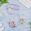 60Pcs Rectangle Zip Top Plastic Glitter Holographic Bags OPP-TA0001-23-5