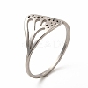 Non-Tarnish 201 Stainless Steel Hollow Out Butterfly Wing Finger Ring for Women LS-RJEW-K239-13P-3