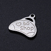 201 Stainless Steel Charms STAS-S105-T753-2