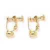 Brass Screw On Clip-on Earring Converters Findings KK-A281-27G-1