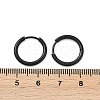 202 Stainless Steel Huggie Hoop Earrings EJEW-F111A-15mm-EB-5