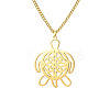 Ocean 304 Stainless Steel Laser Cut Pendant Necklaces FS-WGCBEAA-02-2