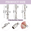 18Pcs 3 Styles Stainless Steel Lobster Claw Clasps STAS-PH0006-85A-2
