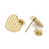 Ion Plating(IP) 304 Stainless Steel Stud Earring Findings STAS-I183-04B-G-3