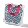 Summer Beach Theme Printed Flip Flops Non-Woven Reusable Folding Gift Bags with Handle LS-ABAG-F009-E08-1