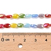 Electroplated Glass Beads Strands EGLA-P067-02A-01-4
