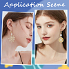 80Pcs 304 Stainless Steel Leverback Earring Findings STAS-SP0001-13-5