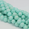 Round Natural Peru Amazonite Bead Strands G-L448-03-6mm-1