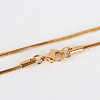 304 Stainless Steel Snake Chain Necklace Making STAS-P045-19G-1