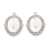 Non-Tarnish 304 Stainless Steel Pendant Cabochon Settings X-STAS-N114-02P-1