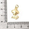 Brass Pave Clear Cubic Zirconia Pendants KK-G554-05G-04-3