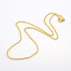 304 Stainless Steel Double Link Chain Necklaces for Men STAS-O050-02G-2