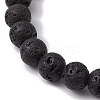 Natural Weathered Agate Stretch Bracelets BJEW-JB11101-5
