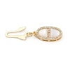 Brass Micro Pave Clear Cubic Zirconia Box Clasps LS-KK-U051-01G-04-3