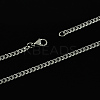 Tarnish Resistant 304 Stainless Steel Curb Chain Necklaces LS-STAS-S029-04-2