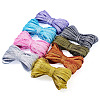 8 Bundles Polyester Glitter Power Ribbons OCOR-TA0002-93-2