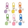 Gradient Color Luminous Opaque Resin Pendant Decorations HJEW-JM03141-1