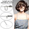 4 Pairs 4 Styles Rhinestone Chain Non-slip Bra Straps FIND-GO0002-51-3