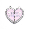 Alloy Enamel Split Pendant ENAM-S130-25G-1