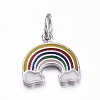 Brass Enamel Charms KK-L178-08P-1
