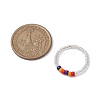 5Pcs Glass Seed Beads Stretch Rings for Women RJEW-JR00734-3