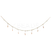 Wall Hanging Photo Display with Wooden Beads Garland AJEW-WH20011-54A-1