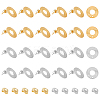40Pcs 2 Colors 201 Stainless Steel Stud Earring Findings STAS-DC0011-65-1