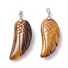 Natural Tiger Eye Pendants G-I314-01P-11-2