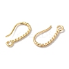 Long-Lasting Plated Brass Ear Wire KK-K381-07G-02-2