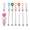 24Pcs 6 Colors Silcone Straw Cap PALLOY-DR00007-1