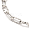 Brass Paperclip Chains Bracelets for Women BJEW-G703-09P-2