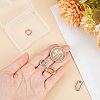 4Pcs 4 Styles 304 Stainless Steel Spring Gate Rings STAS-GO0001-26-3